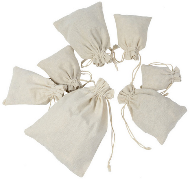 무지 광목 다용도 드로스트링 주머니 선물 보관 파우치
