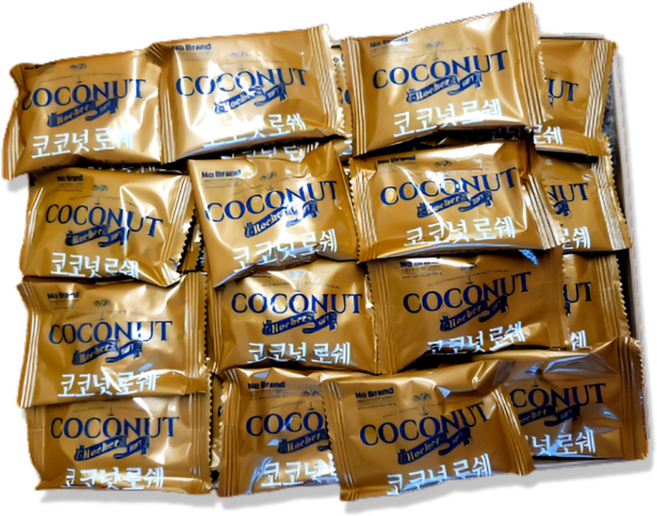 노브랜드 코코넛 로쉐 90개(개별포장) 대용량 낱개포장 과자 사무실 간식, 90개