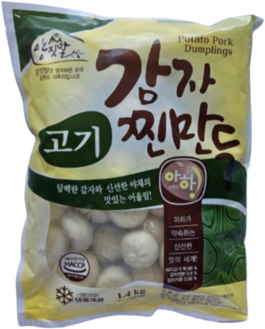 아하 양짓말 감자고기찐만두, 1.4kg, 4개