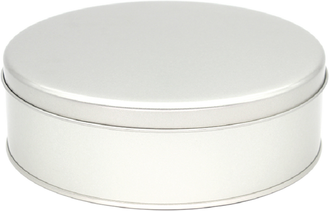 R120 은색 틴케이스 대형 미니 원형 철필통 원통 정리함 케이스 쿠키 철제, 실버, 1개