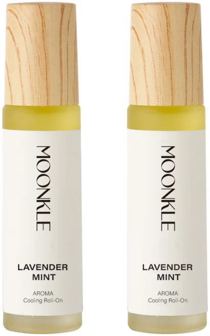 뭉클 아로마 쿨링 롤온 에센셜 오일, 라벤더 민트+라벤더 민트, 1개, 10g - 쿠팡
