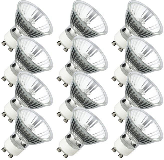 캔들워머용 할로겐전구 35W, 전구색, 12개