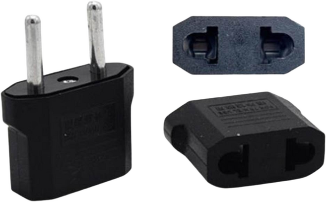 220V 돼지코 변환어댑터 플러그 직구용 전자제품, 2개, 혼합색상