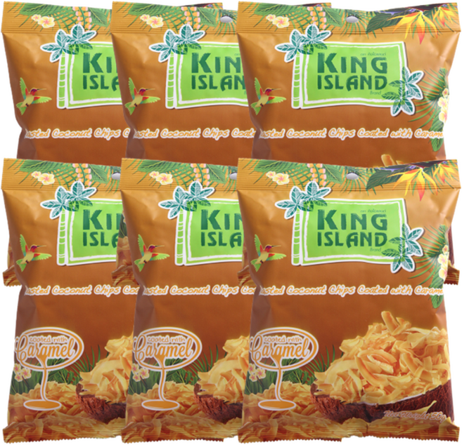 킹아일랜드 구운 코코넛칩 카라멜맛 50g, 1개, 300g