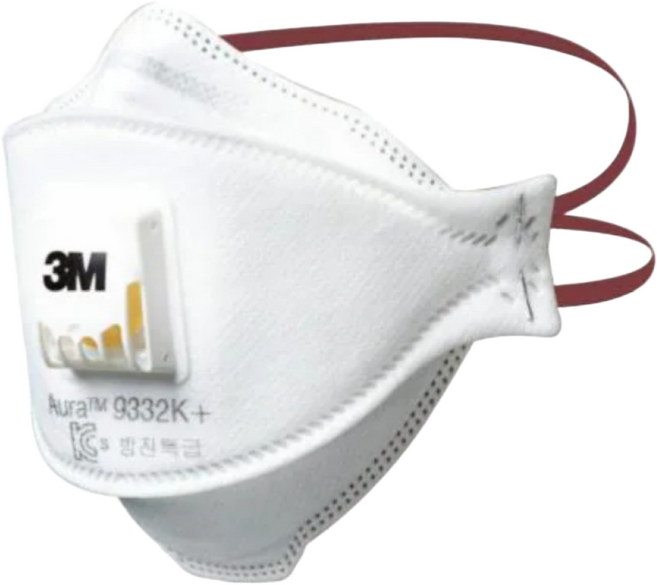 3M 정품인증 쿨플로우 마스크, 10개, 방진 특급 9332K