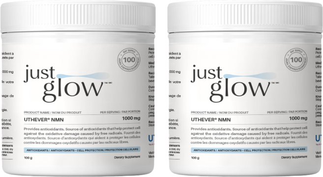 저스트글로우 UTHEVER NMN 파우더 분말, 2개, 100g