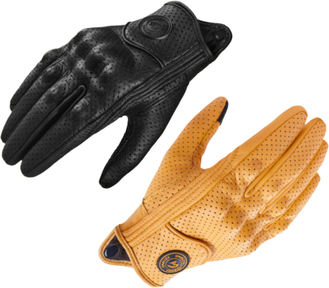 핏타스틱 양가죽 에어홀 바이크 장갑 고감도터치, 옐로우