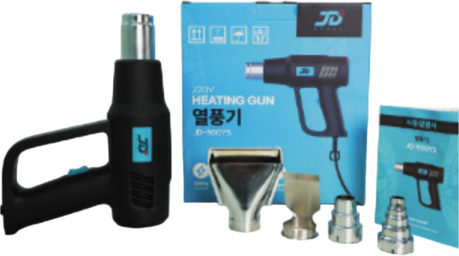 제이디스타크 열풍기 가정용 히팅건 소형 핫건 유선 히터건 JD-500YS, 1개