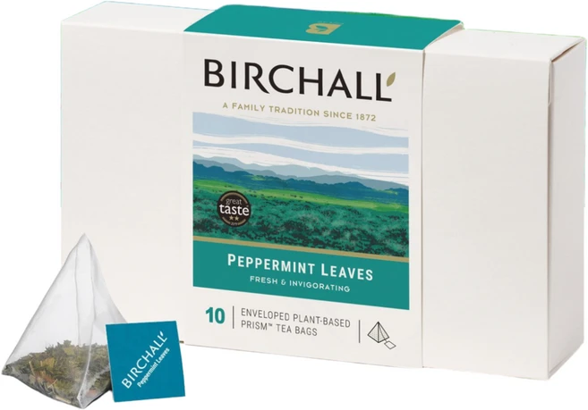 BIRCHALL 버챌[BIRCHALL] 페퍼민트 리브스 10티백(쇼핑백 포함), 1.5g, 1박스, 10개입 - 쿠팡