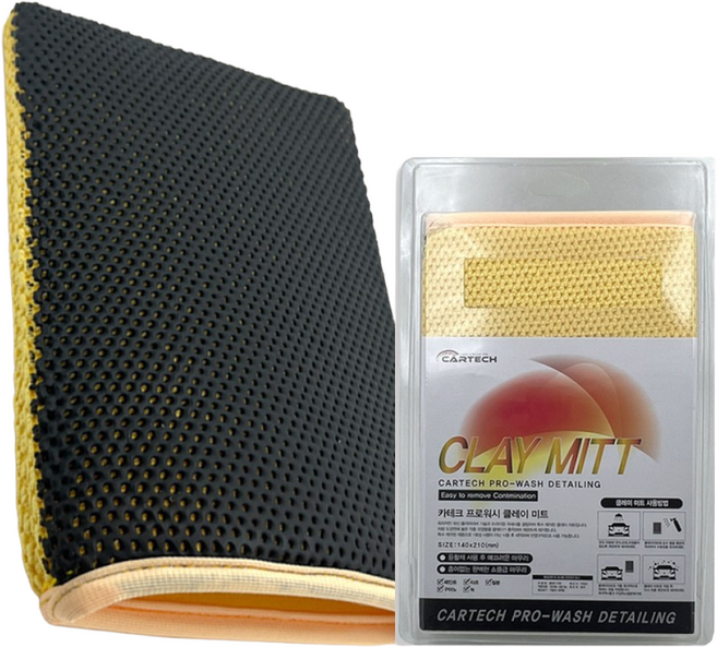 카테크 프로 워시 자동차 낙진 타르제거 클레이 3.0 미트, 1개