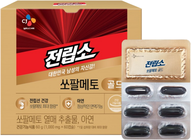 전립소 쏘팔메토 골드, 60정, 1개