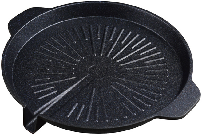 국내산 퀸덤 그린 원형 고기 불판, 1개, 32cm