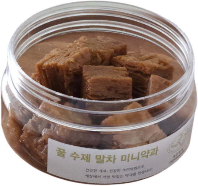 [조선상식] 말차 페스츄리 꿀 수제 미니약과 개성 장인 한입약과, 1개, 150g