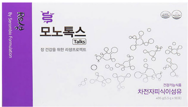 상품명모노톡스 Re생 차전자피 식이섬유 쾌변 장건강 90포 495g, 1개