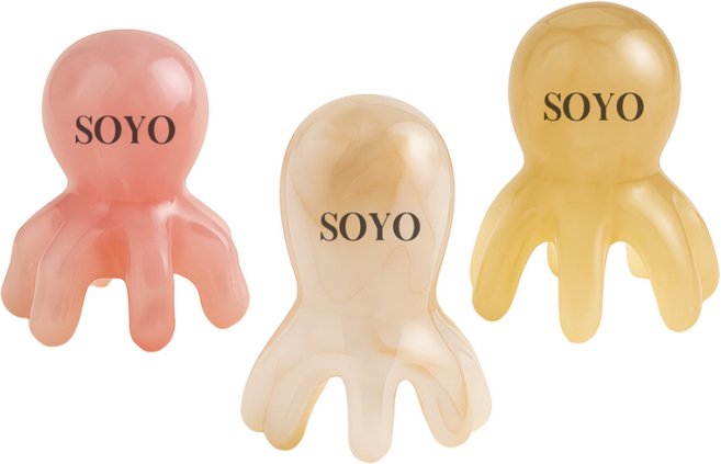 소요 문어 두피 괄사 마사지기 머리 승모근 지압 1+2