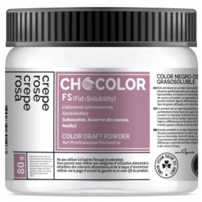 쿠커페이스 크레페 로즈 FS 쇼칼라 초콜렛지용성색소 분말, 1개, 80g