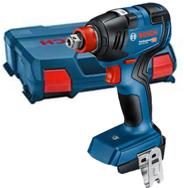 보쉬 임팩드릴 GDX18V 200 충전 임팩 렌치 드라이버 베어툴+케이스, 1개