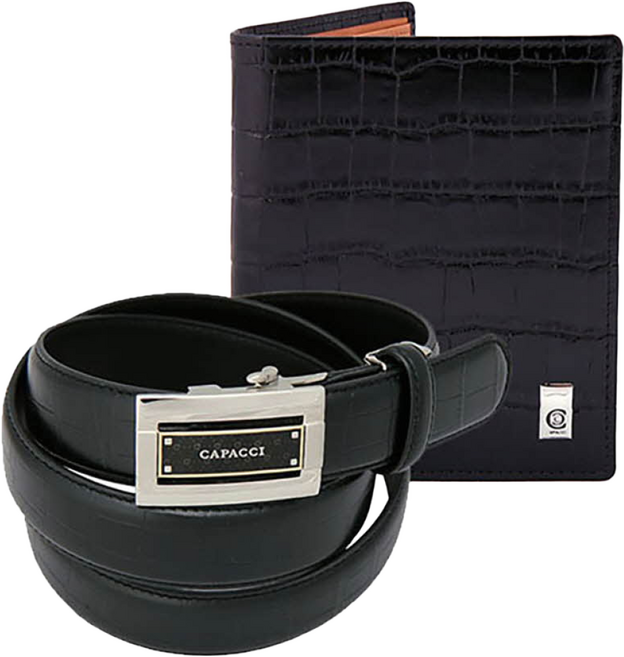 가파치 크로커 중지갑 + 벨트 세트 YWDT