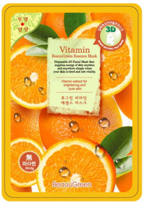 뷰그린 3D 마스크 비타민 에센스 23ml 1매, 1개, 1개입