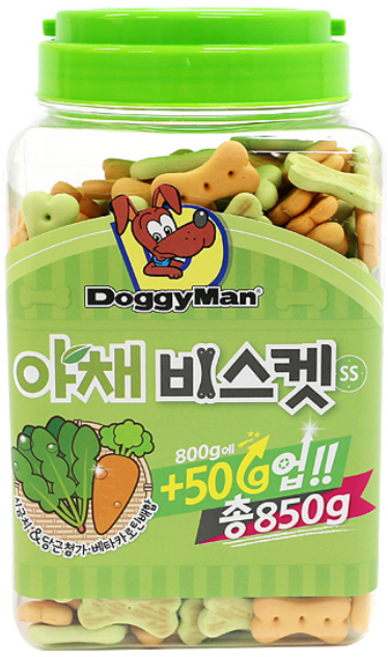 도기맨 강아지 비스킷 SS, 야채, 850g, 1개