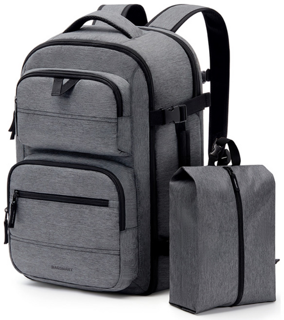 BAGSMART 여행용 백팩 대용량 캠핑 등산 백팩 40L 신발 주머니 증정