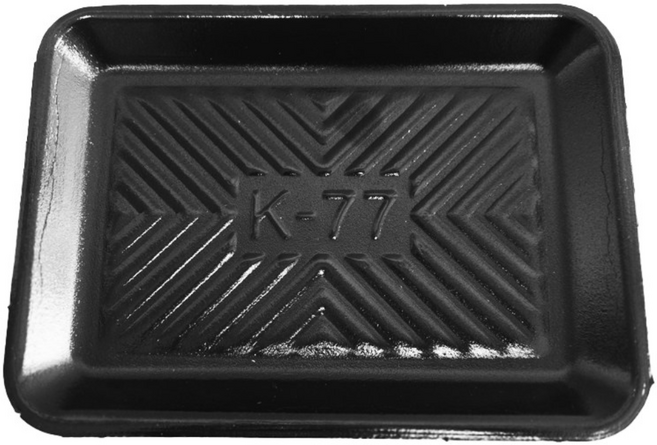 PSP 트레이 77호 (정육 수산 반찬), 검정, 1개, 300개입