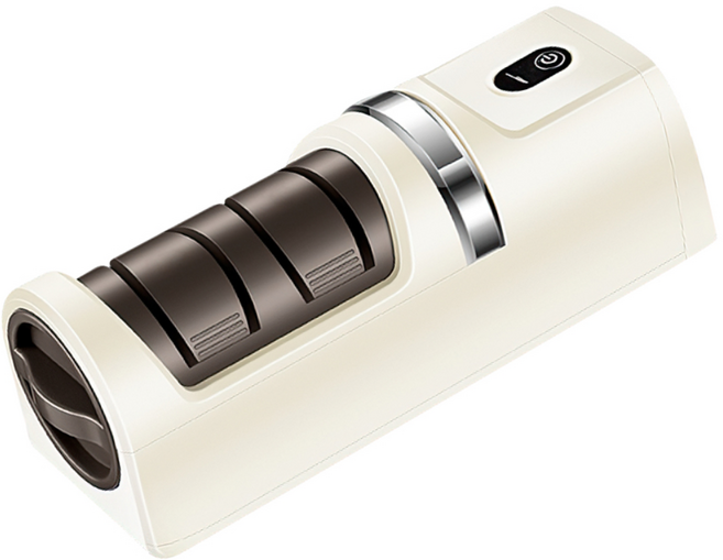 MOKIN 무선 전동 칼갈이 초고속 스텐 가정용 업소용 다용도 휴대용, 1개, 베이지