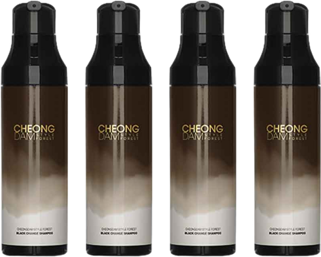 청담스타일 포레스트 블랙체인지 샴푸 자연갈색 4개, 200ml