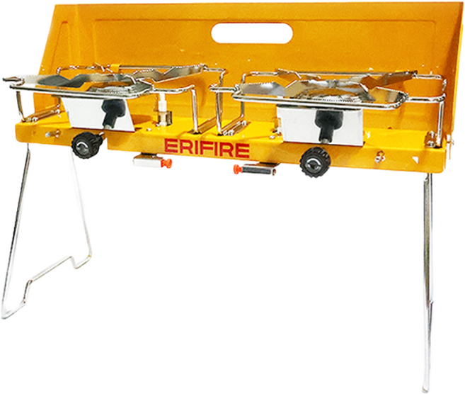 에리파이어 트윈 버너 / 캠핑 차박 휴대 용 강염 가스 투버너, 없음, 1개