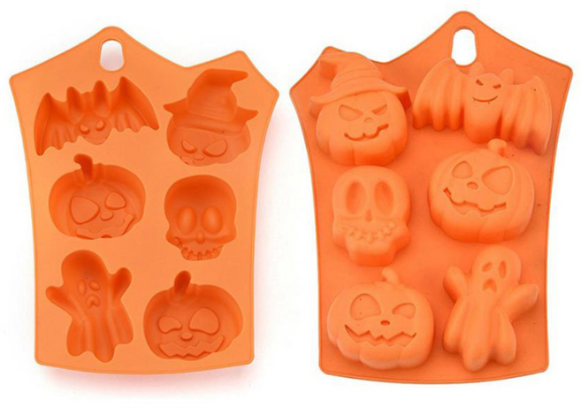 할로윈몰드 할로윈 6구 데코 초콜릿 케이크 할로윈데이 비누 쿠키 만들기 크리스마스파티, 1개