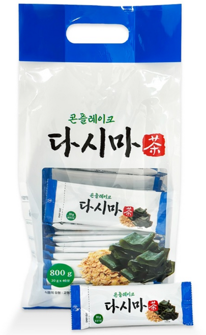 콘플레이크 콘푸라이트 다시마차 20gx40포, 40개