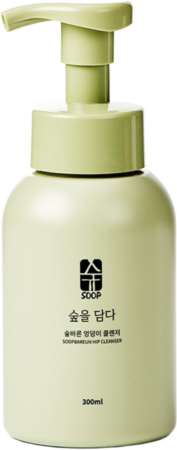 숲바른 아기 엉덩이 클렌저 신생아 유아 청결제, 300ml, 1개