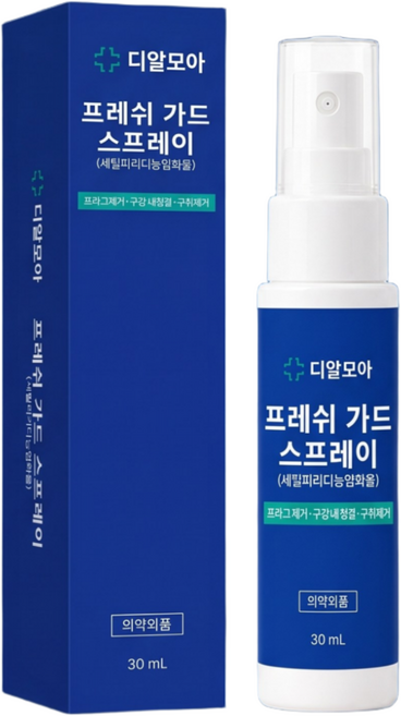 디알모아 프레쉬 가드 스프레이 의약외품 구강청결제 구취 제거 프라그 제거 입냄새 케어, 1개, 30ml