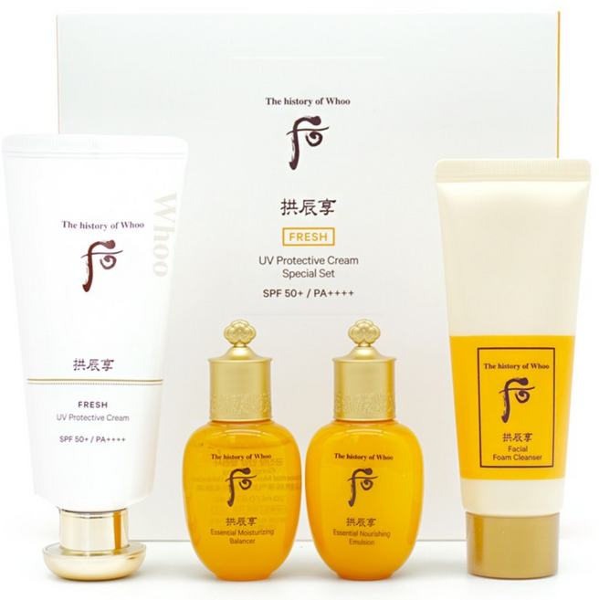 더 후 공진향 진해윤 프레쉬 선크림 기획+샘플1장, 1세트