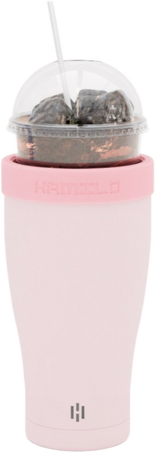 해밀로 아이스커피 텀블러, 핑크, 880ml, 1개