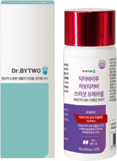 자보티카바 자보티카바퓨레 쓰리셀 브라질자보티카바 6통, 6개, 60정