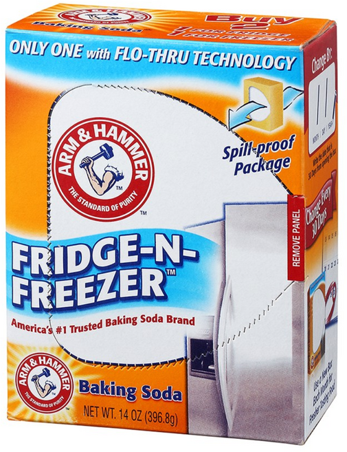 유한양행 암앤해머 냉장고탈취제 프리지앤프리저, 396.8g, 3개