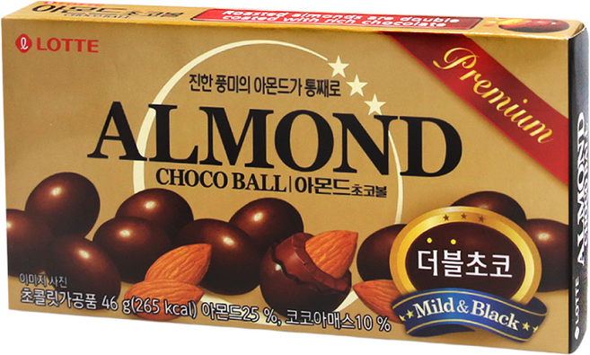 롯데웰푸드 아몬드 초코볼, 46g, 1개