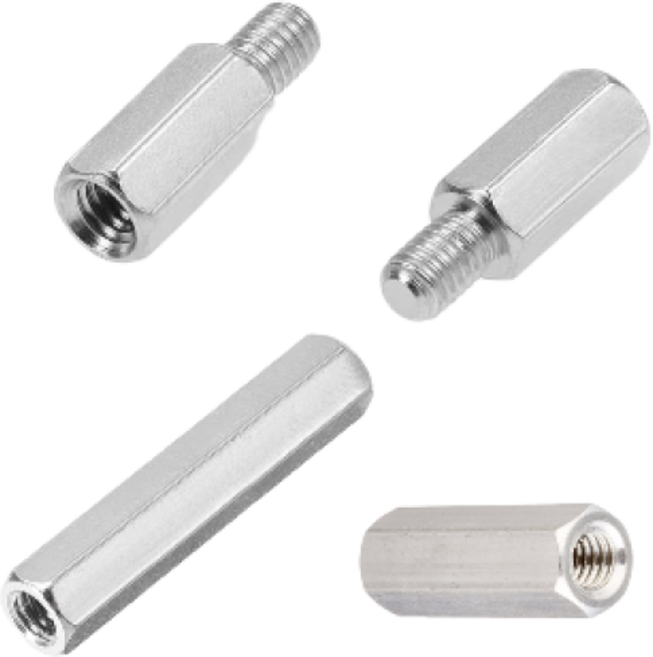 굿나잇몰 지지대볼트 너트 황동 M3 M4 육각 스페이서 연결 관통 모니터암 브라켓연장 PCB기판 서포트 소량 낱개 개당 판매, 2.지지대 너트(황동), M3(3mm), 12mm, 1개