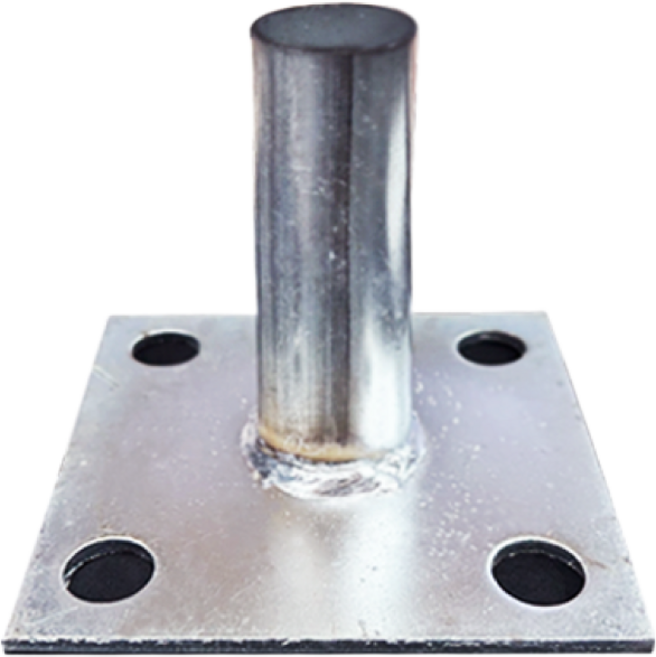 파이프 베이스 플레이트 파이프용 철 아연도금 앙카플레이트 앙카판, 32mm 파이프용