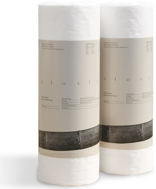 슬로슬로 빨아쓰는 천연 대나무 행주 죽섬유행주 1+1 120매입, 2개, 120개입