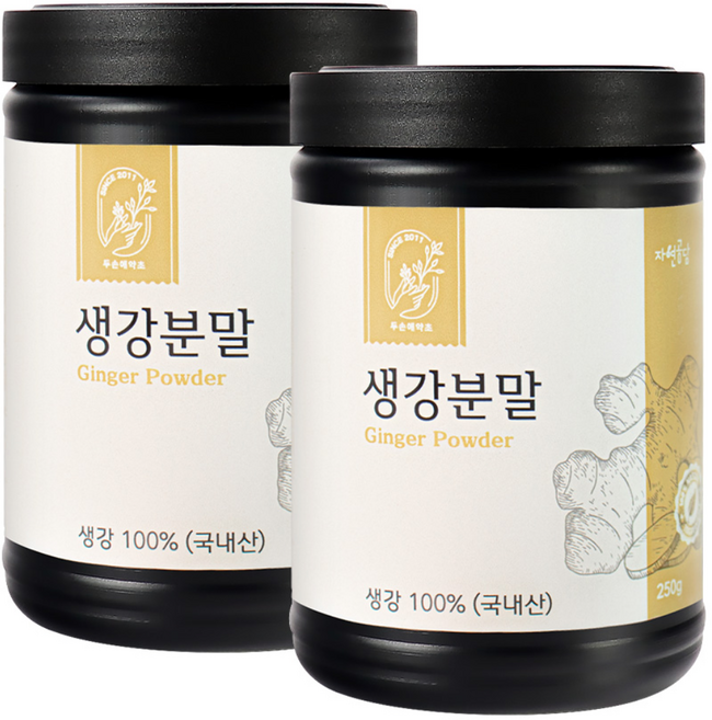 두손애약초 생강분말, 250g, 2개