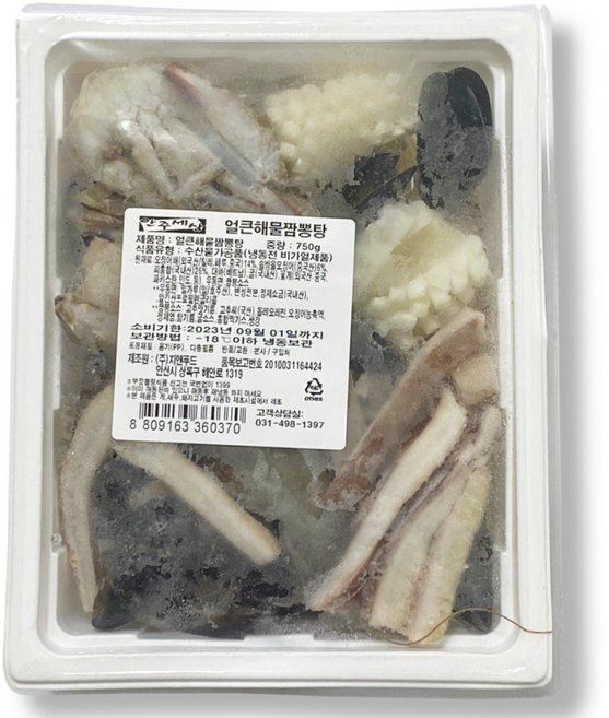 안주세상 얼큰해물짬뽕탕, 750g, 1개