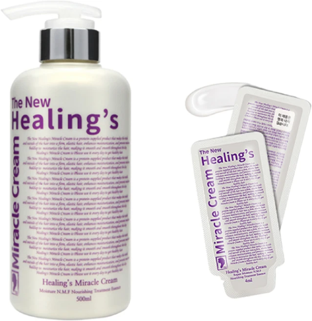 모에타 더 뉴 힐링스 미라클 크림 500ml + 40ml (4mlx10매) / 단백질 트리트먼트, 1개 - 쿠팡