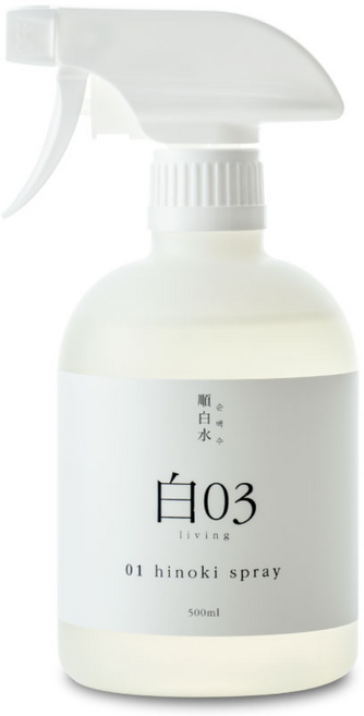 순백수 히노키 스프레이, 1개, 500ml