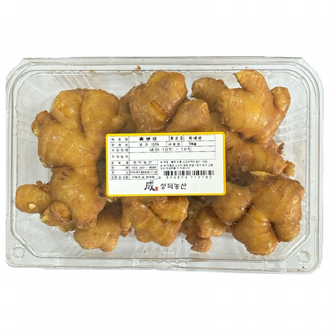 성덕농산 국내산 흙생강 1kg, 1개