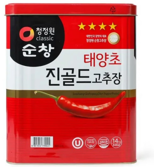청정원 진골드고추장14kg, 14kg, 1개