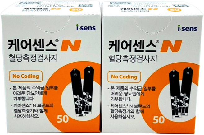 케어센스 N 개인용혈당검사지, 50개입, 2개