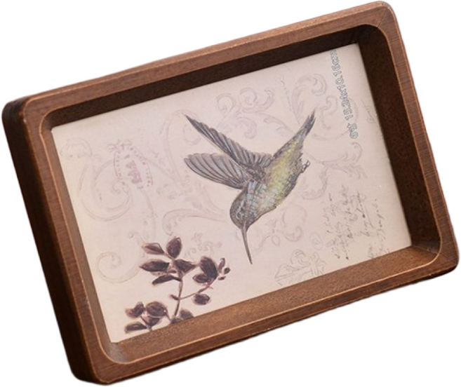 패밀리트리 탁상용 원목 인테리어 액자, 1개, 브라운(월넛)