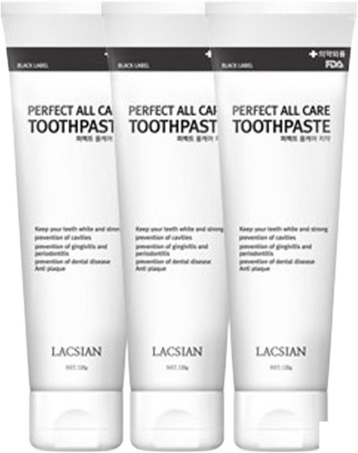 라끄시안 퍼펙트 올 케어 치약 120g 3개, 1개